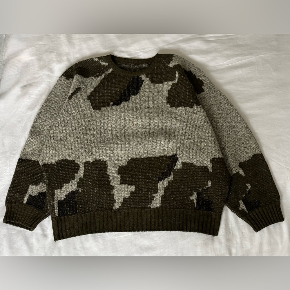 Men's Camouflage Crewneck Sweater